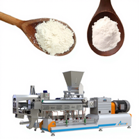Ligne de production de poudre nutritionnelle fortifiée, machine extrudeuse pour l'usine de poudre de céréales et d'aliments instantanés
