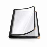 Porte-menu en cuir PU A4 8 pages, modèle Yimi-9820, élégant, pour restaurant et bar, fournitures hôtelières
