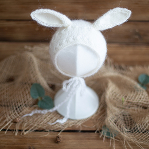 <span class=keywords><strong>Bonnet</strong></span> en tricot angora doux pour bébé <span class=keywords><strong>fille</strong></span>, <span class=keywords><strong>bonnet</strong></span> de photographie avec nœud angolais, <span class=keywords><strong>bonnet</strong></span> de photographie pour nouveau-né, accessoires de séance photo pour bébé garçon - Product Image 2