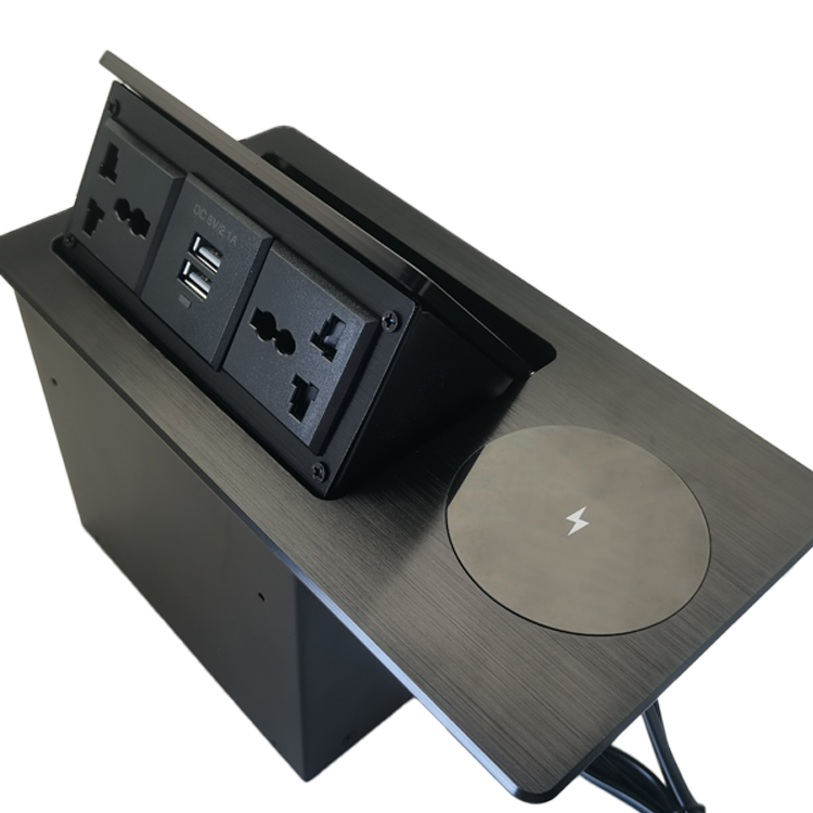 Vnx Desktop Socket Electrical Switches Pop up Floor Socket Hidden Type for Meeting Room Double Mutil Universal Power Outlet