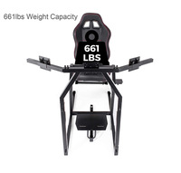 Support de volant CHARMOUNT de haute qualité avec pédales de conduite, support d'écran de voiture, simulateur de course pour jeux vidéo