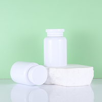 Bouteilles en plastique blanc pot rond avec couvercles avec bouchon à vis pour pilules capsules comprimés boîtes de suppléments de vitamines