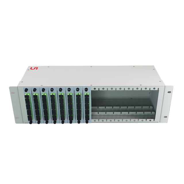 PLC LGX Splitter Cabinet Frame 16 Slots Fiber Optical ODF PLC Splitter Chassis 3U 19inch Rack Mountable PLC Panel Rack Mount