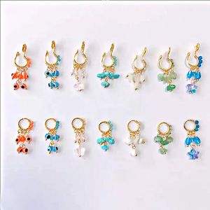 Gaby नई क्रिस्टल स्वास्थ्य नाक नाक भेदी स्टेनलेस स्टील के साथ प्राकृतिक पत्थर नाक के छल्ले अंगूठी थोक थोक भेदी गहने - Product Image 3