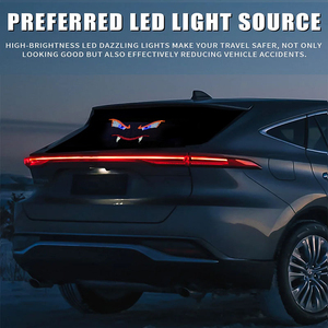 ไฟ <span class=keywords><strong>LED</strong></span> แสดงผลแบบเมทริกซ์ลายตาปีศาจ BRAD 12V USB สำหรับตกแต่งภายในรถยนต์ SUV  กระจกหลัง  สภาพใหม่ สำหรับรถออฟโรด - Product Image 3