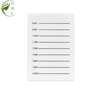 KDB Extension De Cils 7-14mm/8-15mm Blanc Acrylique Bandage Portable cils Panneau D'affichage cils Échelle Plateau Support Pour Salon