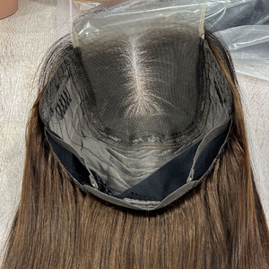 Peluca de Cabello Chino con Cierre de Encaje 4x4, Color Castaño Oscuro, Corte <span class=keywords><strong>Bob</strong></span> Recto y Corto, con Flequillo, Densidad 150%, Encaje Transparente, Ideal para Principiantes - Product Image 6