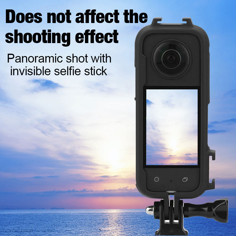 Camera Protective Cage for Insta360 X3 / Plastic Camera Protective Cage Housing Frame With Lens Protector for Insta360 X3 Camera