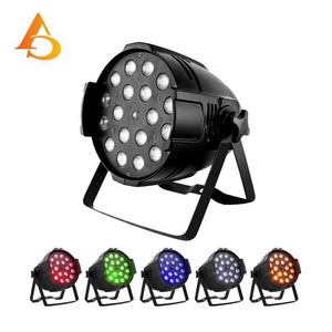 AICPOSE - Nuevos Productos - Foco LED Par de 18 Piezas y 15 W RGBWA 5 en 1, Luces LED Par para Bodas y Fiestas, DMX 512 - Product Image 1