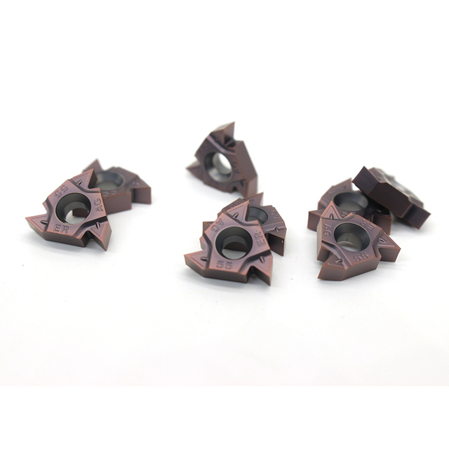 16IR AG55 Tungsten Carbide Threading Cutting Tool CNC Lathe Machining Tools 16ER AG60 Threaded Insert OEM OBT PVD CVD Coated