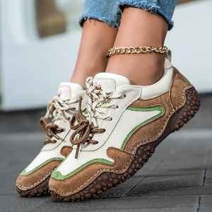 Chaussures décontractées d'extérieur pour hommes et femmes, taille 46, best-seller, adaptées à l'automne et à l'hiver, avec maille respirante et cuir véritable - Product Image 2