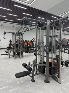 Système de croisement de câbles multi-stations 8 postes pour entraînement complet, équipement de fitness commercial pour salle de sport, <span class=keywords><strong>poulie</strong></span> réglable CE ISO - Product Image 4