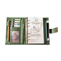 Planificateur personnel classeur A5 rechargeable 6 anneaux en cuir PU classeur de budget boucle magnétique couverture rigide 100 feuilles A4 A7