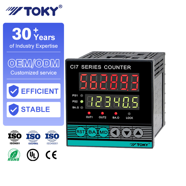 Toky Display Intelligent High Speed 6 Digit Digital Counter Meter