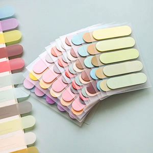 Notas Adhesivas Transparentes de PET con Degradado Semicircular Multicolor, Esenciales para la Vuelta al Cole para Uso Escolar y de Oficina - Product Image 3