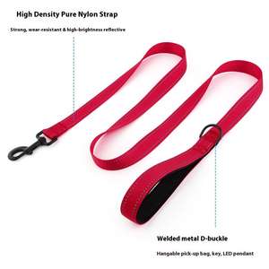 Correa de Entrenamiento para Perros de Nailon Sólido de Lujo Clásico, Reflectante, Duradera, de 150 cm, Correa Retráctil para Mascotas con Manos Libres - Product Image 3