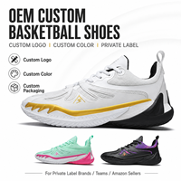Chaussures de basket-ball personnalisées avec logo OEM, légères, pour hommes, pour marques privées