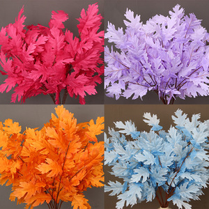 Hojas de Roble Artificiales de Seda para Decoración de Bodas, Hojas Colgantes de Techo de Alta Simulación - Product Image 4