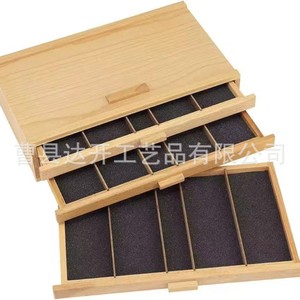 Wooden <b>Drawer</b> <b>Storage</b> <b>Box</b> Multi Layer Stationery Organizer For Art Supplies Sketching Tools Office Desk Use - Product Image 4