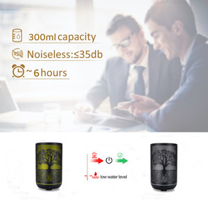 Diffuseur d'<span class=keywords><strong>huiles</strong></span> <span class=keywords><strong>essentielles</strong></span> ultrasonique en métal, diffuseur d'arômes <span class=keywords><strong>à</strong></span> brume froide avec télécommande, minuterie, lumière nocturne 7 couleurs pour la maison - Product Image 5