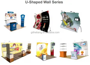 Fabric Backdrop Curved Fabric Backdrop Display Trade Show Display Pop Up Banner Fabric Stands Portable Backdrop Banner