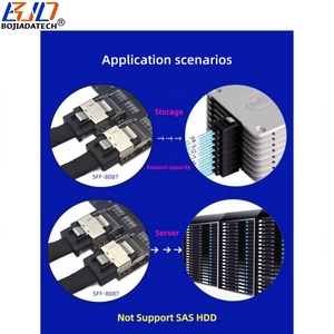 PCI Express PCIe X1 PCI-E 3.0 1x + 2 Mini SAS SFF-8087 kết nối bộ chuyển đổi thẻ 8 * SATA 3.0 Cáp hỗ trợ 9 ổ đĩa cứng - Product Image 5