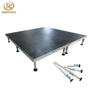 Plate-Forme de Scène Portable En Aluminium avec des Roues pour le Spectacle - Product Image 2