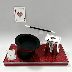 Expositor Acrílico con Temática <span class=keywords><strong>de</strong></span> Magos, Estante <span class=keywords><strong>de</strong></span> Exhibición para Cartas <span class=keywords><strong>de</strong></span> Póker, Sombreros <span class=keywords><strong>de</strong></span> Magia y Cosméticos para Tiendas Minoristas - Product Image 1