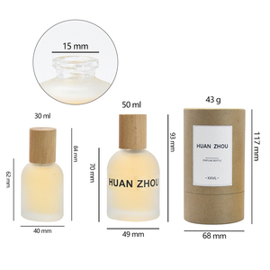 Sang Trọng 30Ml <span class=keywords><strong>50Ml</strong></span> Frosted Glass Vòng Hình Dạng Rỗng Refill Phun Tre Chai Nước Hoa - Product Image 6