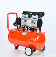 Pompe à vide et compresseur d'air silencieux sans huile 30L, faible bruit, 800W, 8 bars, haute pression, pompe à piston oscillant, AC 220V, refroidissement par air