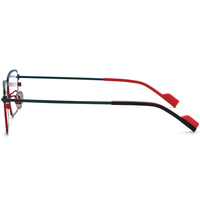 Gafas Borregls con Montura de Titanio Colorida para Hombre, Diseño Cuadrado de Marca 2025, Lentes Ópticas de Alta Calidad para Mujer, Modelo 185904