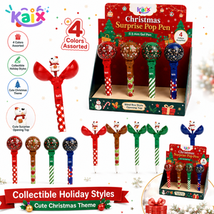 KAIX-Ensembles <span class=keywords><strong>de</strong></span> stylos gel <span class=keywords><strong>de</strong></span> Noë<span class=keywords><strong>l</strong></span> Pop Surprise OEM pour boutique <span class=keywords><strong>de</strong></span> cadeaux, écriture lisse, nouveauté, 0.5mm - Product Image 6