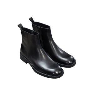 Botas Chelsea de Punta Cuadrada para Hombre, Primavera Verano, Estilo Británico Retro, con Cordones, Suela Gruesa, Hechas a Mano, Botas Cortas de Caña Alta, Antideslizantes y Transpirables - Product Image 5