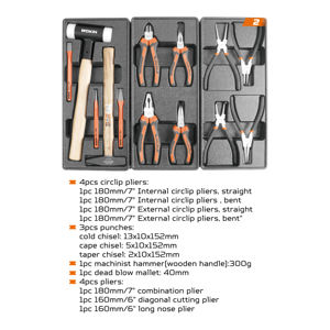 WOKIN 901510 Juego de Herramientas y Ferretería de 163 Piezas en Caja de Herramientas - Product Image 4