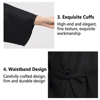 Vente flash : Robe kimono personnalisée avec logo imprimé et brodé, robe de salon, spa, barbier, pour client, unisexe