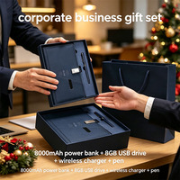 Ensemble cadeau d'entreprise personnalisé haut de gamme pour le Nouvel An, comprenant un carnet à chargement sans fil et un ensemble de stylos, vente en gros