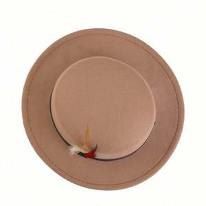 Sombrero de Moda para Mujer, Estilo Formal, para Otoño e Invierno, de Poliéster, Estilo Jazz Clásico, para Uso Diario, Listo para Enviar - Product Image 3