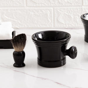 Bol à mousse à raser en céramique Chaozhou, noir, pour mousse riche, pour hommes, soin du visage DW307B 5.1 - Product Image 5