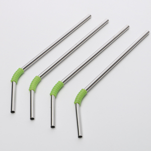 Vente chaude de haute qualité écologique droit plié réutilisable 18/8 ensemble de paille en acier inoxydable paille en métal à boire pour tasse stanley - Product Image 3