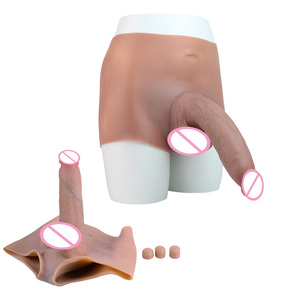 Wearable Male Enhancement Sleeve Large Size Soft Silicone Anal <b>Dildo</b> Toy for 18+ with Extension Design - Product Image 1
