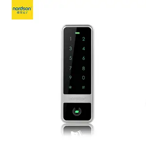 Nordson loker pintu sentuh, logam 125KHz atau 13.56MHz layar sentuh WG jari nirkabel pembaca kartu RFID logam kontrol akses pintu