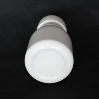 Bouteille en plastique HDPE blanche de 100ML pour pilule, capsule, vitamine, bouteille vide avec bouchon à vis, logo et couleur personnalisés de haute qualité