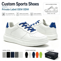 Chaussures de sport décontractées en maille pour hommes, personnalisables avec logo, pour la course en extérieur, modèle 2026, avec boîte à chaussures
