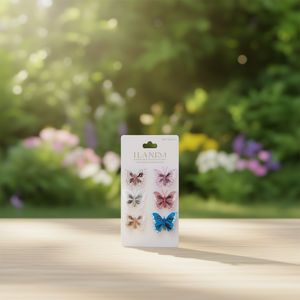 Pinza para el Cabello Ilan con Diseño de Mariposa, 8 cm, Colores Surtidos, Accesorio de Moda - Product Image 2