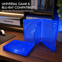 Boîte de rangement pour jeux multiplateformes personnalisée en usine, PS2, PS3, PS4, PS5, Xbox 360, One, Blu-Ray, boîte de rangement pour un seul disque, housse de protection
