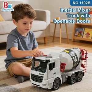 <span class=keywords><strong>Camion</strong></span> mélangeur à inertie personnalisé pour garçons, modèle d'ingénierie <span class=keywords><strong>1</strong></span>:16, avec portes ouvrables, lumières et musique, véhicule pour enfants - Product Image 2