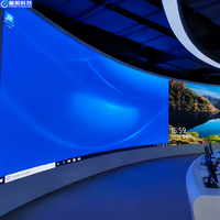Panel Layar LED P1.86 Dalam Ruangan 2.5mm Piksel Kecil Full Color Video Wall untuk Studio Ruang Rapat