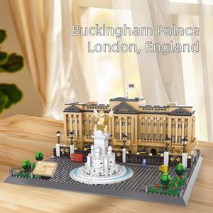 OEM Wholesale <b>Plastic</b> Buckingham Palace London England Building <b>Blocks</b> Set 1:1 Scale Famous Architecture Model Bricks Toy for - Product Image 1