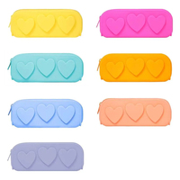 Sac de papeterie Silicone étui à crayons pochette étui à crayons voyage sac cosmétique usages multiples stockage