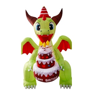 Decoraciones al aire libre inflables 5 pies inflables cumpleaños dinosaurio pastel <span class=keywords><strong>para</strong></span> fiesta de <span class=keywords><strong>feliz</strong></span> cumpleaños - Product Image 2